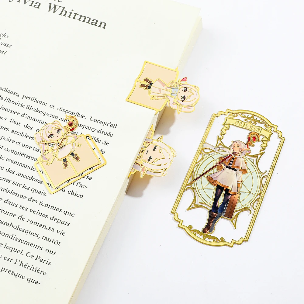 Frieren Manga: Beyond Journey's End Character Pattern Metal Clip Bookmark bookmark page holder bookmark holder