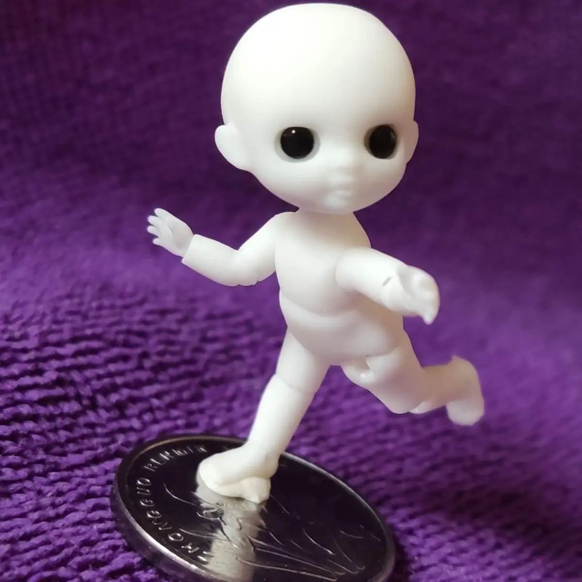 

New LAIL 2.2cm Mini Bjd Doll Resin Printing Girl Toys Diy Dress Up Gift