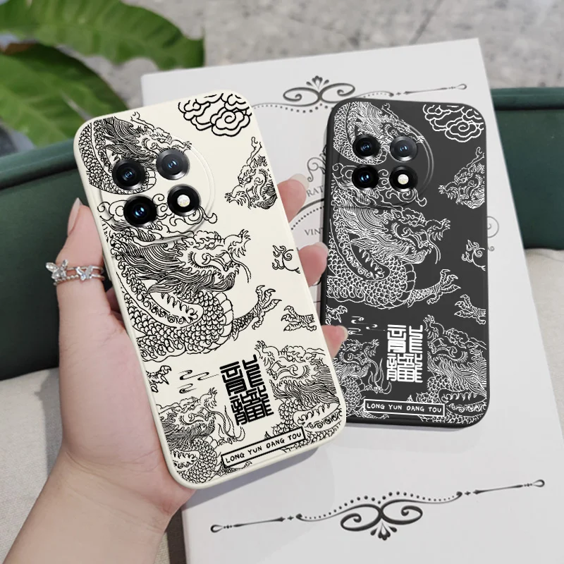 Flying Dragon Liquid Silicone Phone Case