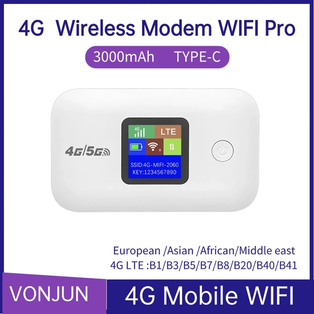 Pocket Wireless WiFi 150Mbps Portable Wireless Modem 3000mAh Mini