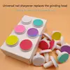 N80C 12Pc Nails File Baby Trimmer Pads Grinding Head Replacement for Manicure Trim