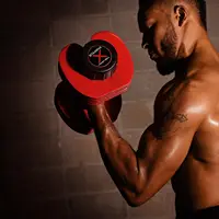 Stamina X Versa-Bell Adjustable Dumbbell 10-50 lb w/ Smart Workout App - 9 in 1 Adjustable Weight Set - - Image 5