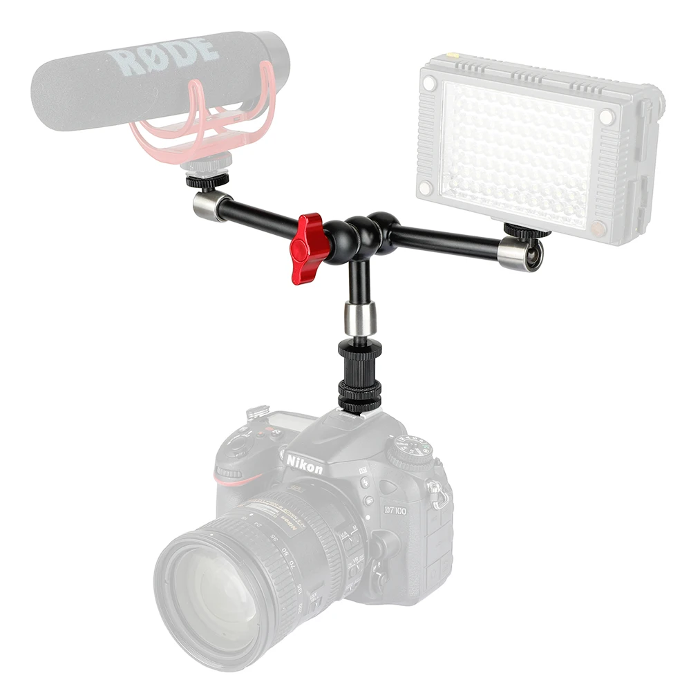 

Регулируемый шарнирный фрикционный магический рычаг KAYULIN 11 дюймов 1/4 "крепление холодного башмака с тремя руками для камеры Gopor DSLR