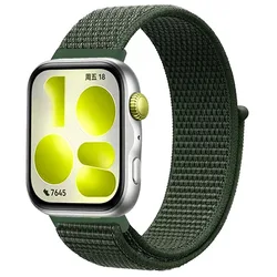 Premium Nylon Loop Strap - Sports Bracelet Belt for Smartwatch Wristbands (Army green)