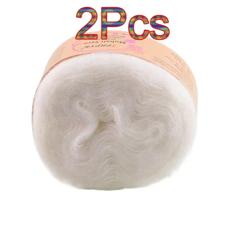 2 adet Tiftik Ipek Iplik örgü için Ince Tığ Iplik Yün lana örgü Iplik Akrilik Peluş kabarık kabartmak hattı iplik