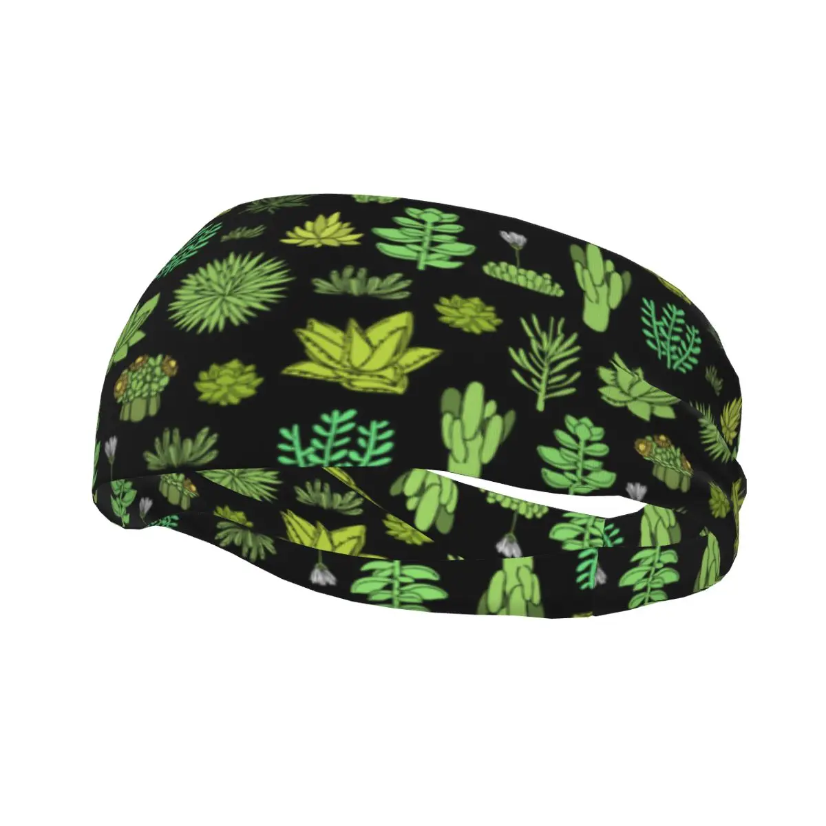 

Succulents And Cactus Cacti Plant Headband Head Sweat Bands Hair band Outdoor Sport Sweatband Sports Safety for Women Men