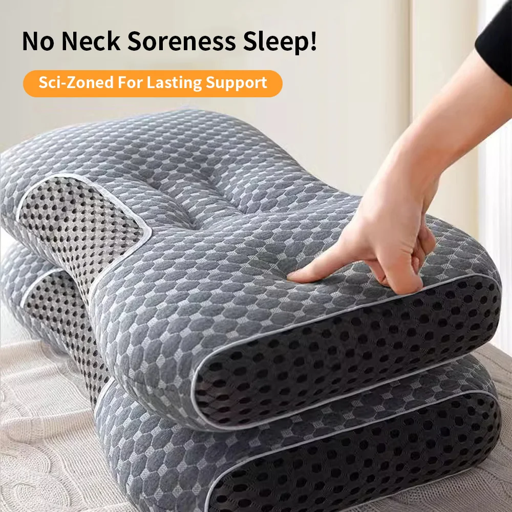Neck Pillow Special Support for Cervical Vertebra Help Sleep Home Student Sleeping Pillow Core Does Not Collapse and Deformation