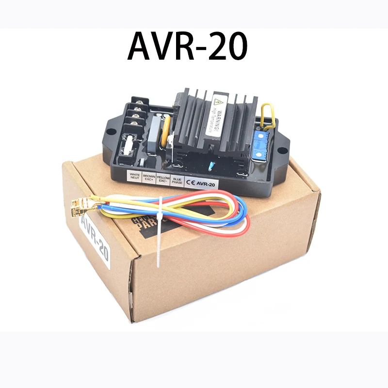 AVR-20 AVR20 AVR 발전기 자동 전압 조정기 브러시리스 여기 안정기 제어 모듈 디젤 발전기 세트 부품