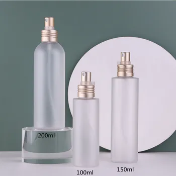 New 100/150/200ml PET Spray Bottle Pump Bottle Frosted Plastic Perfume Atomizer Fine Mist Disinfection Atomizer Refillable 1