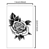 1Pcs Rose Waterproof Temporary Tattoo Stickers, Long-lasting Waterproof for One to Two Weeks, Suitable for Chest, Arm, Leg. 2