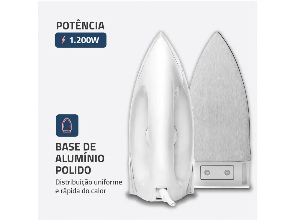 Ferro de Passar Roupa a Seco Mondial FSN-55-W - 110V 2