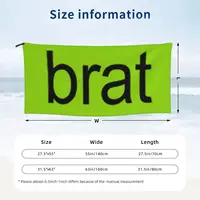 Brat Charli Xcx Beach Towel Soft Microfiber Quick Dry Absorbent Quick Towels For Pool 2