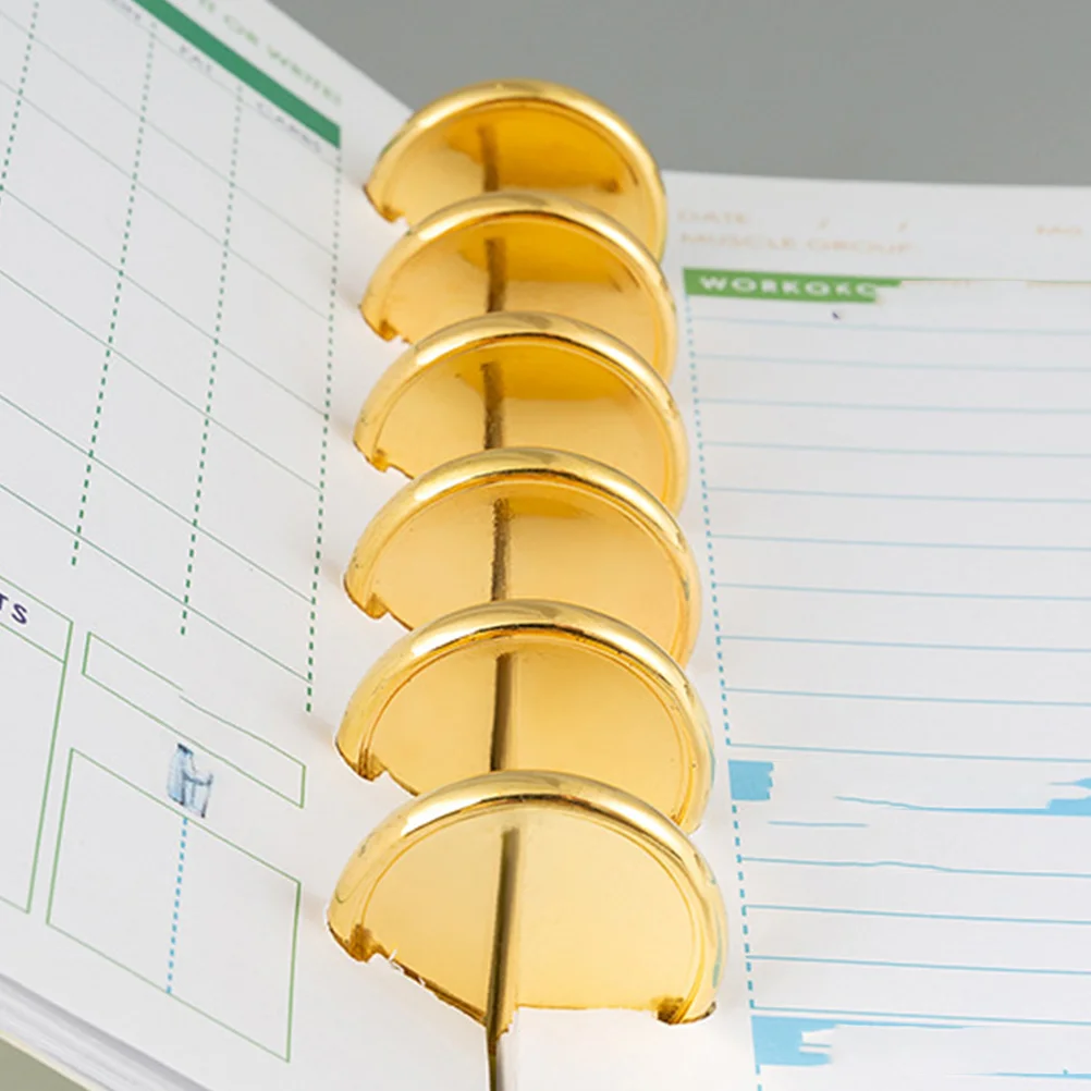 Metal Rings Binder Discs Notebook Hole Binding Combs Spines Loose Leaf Planners Fix 20 Pcs