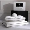 Feather Down Pillows Queen Size Set of 2, Luxury Hotel Collection Bed Pillow 2 Pack, Down Surrounded Gusseted Pillows 20x30 1
