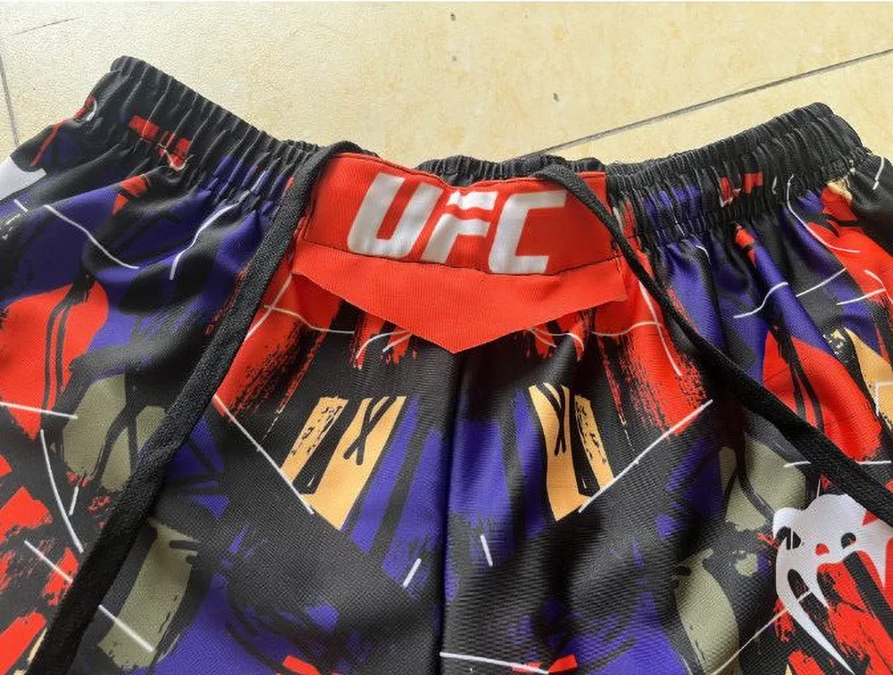 UFC 3D Printing Men's Sports Shorts MMA Oliveira Same Style Mixed Martial Arts Training Pants Thai Boxing Half Pants
