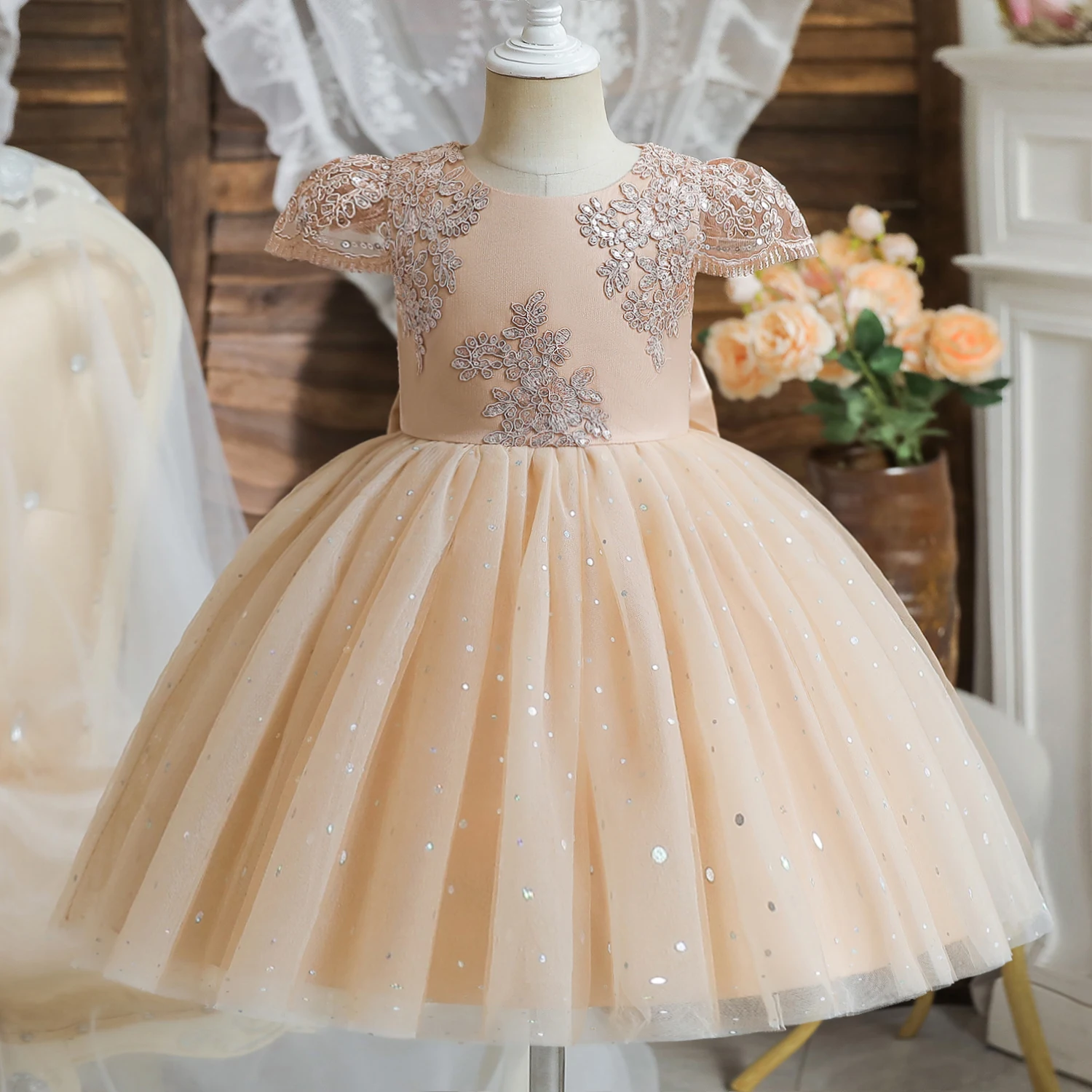 Casual Dresses Rose Gold Flower Girl Dress Walmart Shop For Girls - Main Image