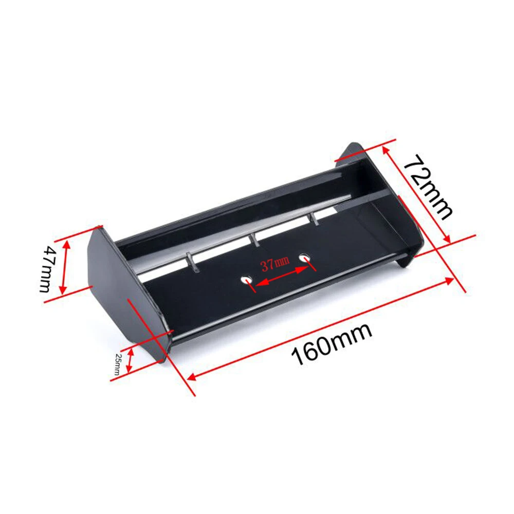 RC Car Soft Plastic Rear Spoiler - 1/10 Scale Tail Wing