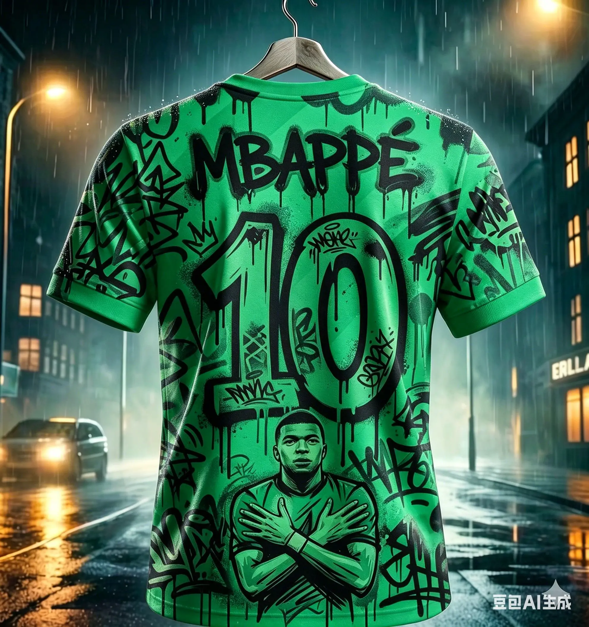 kids unisex mbappe #10 graffiti football soccer t shirt breathable quick dry children sportswear training fan commemorative tee Kids Unisex Mbappe #10 Graffiti Football Soccer T Shirt Breathable Quick Dry Children Sportswear Training Fan Commemorative Tee 3