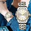 LIGE Fashion Luxury Waterproof Watch for Women Luminous Date Stainless Steel Band Quartz Women's Ladies Wristwatches Reloj Mujer 1