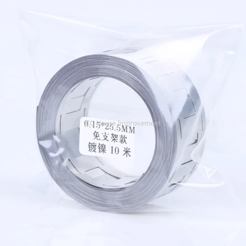 10M Pure Nickel Belt 18650 Power Battery Connecting Tape 99.96% High Purity Spot Welding Nickel Tape Double Punching