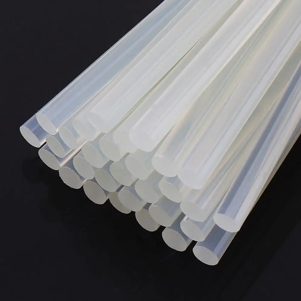 Syringe Glue Tool Caulking Gun Applicator 10-50pcs/lot Transparent Hot-melt Tiras Adhesivas 7mm / 11mm Gun Glue Sticks for Heat Pistol Repair Alloy Gun Adhesive DIY Tools