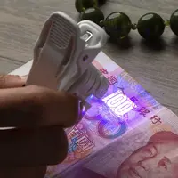 Clip Microscope 60X LED Jewelry Magnifying Glass Focusing Adjusted Pocket Microscope with Cell Phone Clip UV Light 4