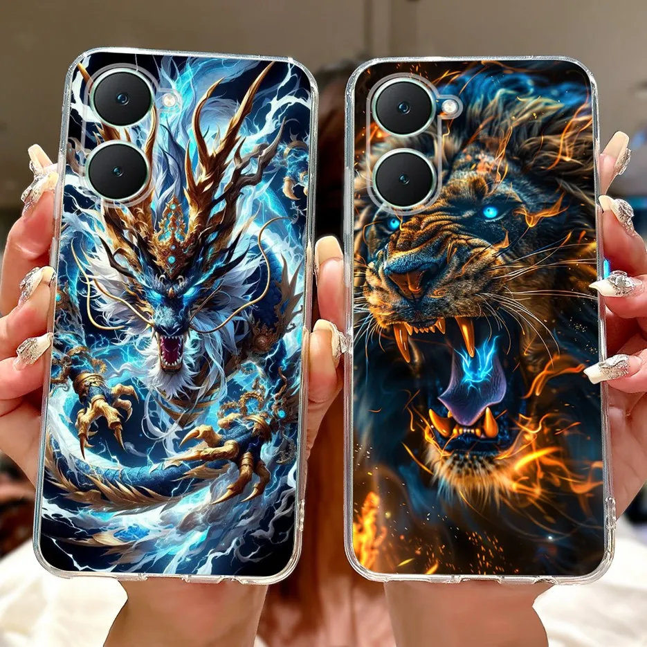 Cool Dragon Painted Soft Slim Phone Case - Stylish Protective Back Cover