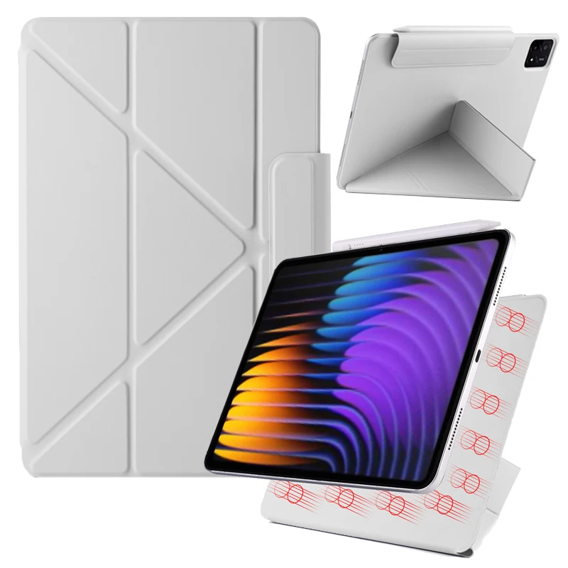 Ultra Slim Magnetic Detachable Tablet Case with Stand