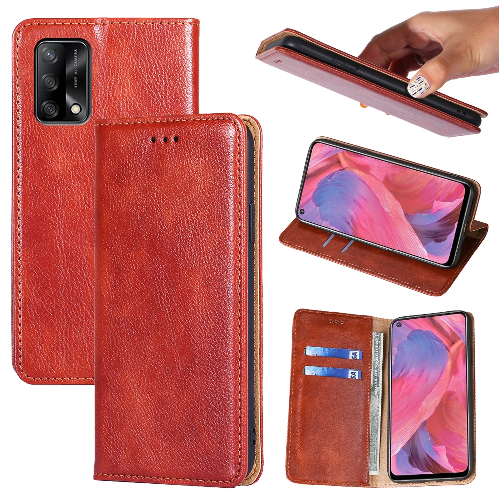 패션 멀티 카드 슬롯 휴대용 지갑 전화 케이스, OPPO A74 A57S A55-A56 A54 A53 A52-A72 4G 5G Reno 7 6 5 Lite용