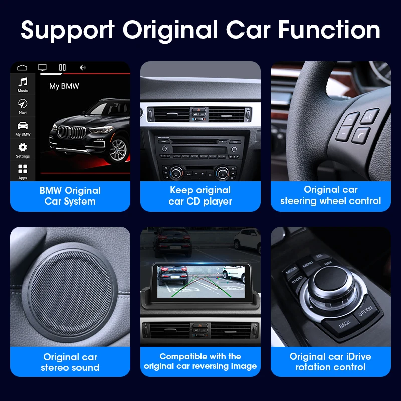 ڵ  Ƽ̵  ÷̾, ׷ ī÷, ڵ GPS ̼, ȵ̵ 11, BMW 3 E90 E91 E92 E93 2005-2012, 2 Din 10.25 ġ
