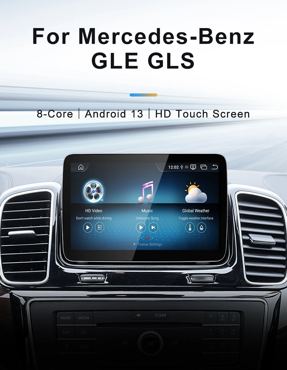 New Qualcomm 680 Snadragon6225 Android13  Wireless CarPlay AUTO Screen For Merce