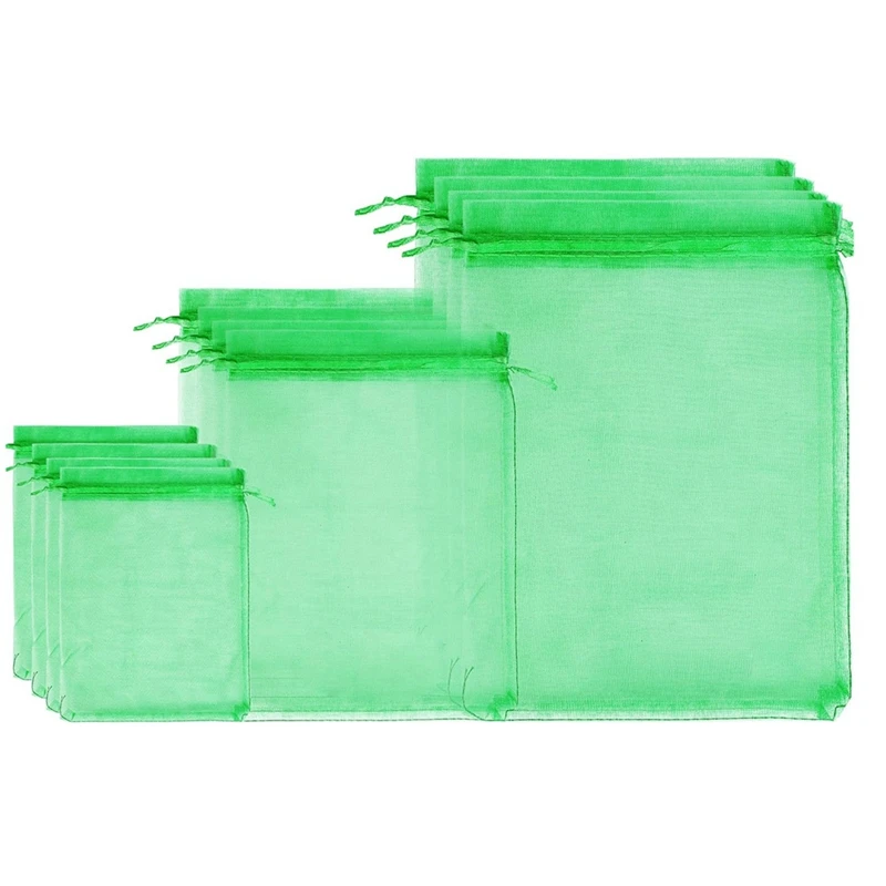 

Садовые сетчатые сумки для фруктов, сетчатые сумки, садовые сетчатые сумки со шнурком, 150 шт.