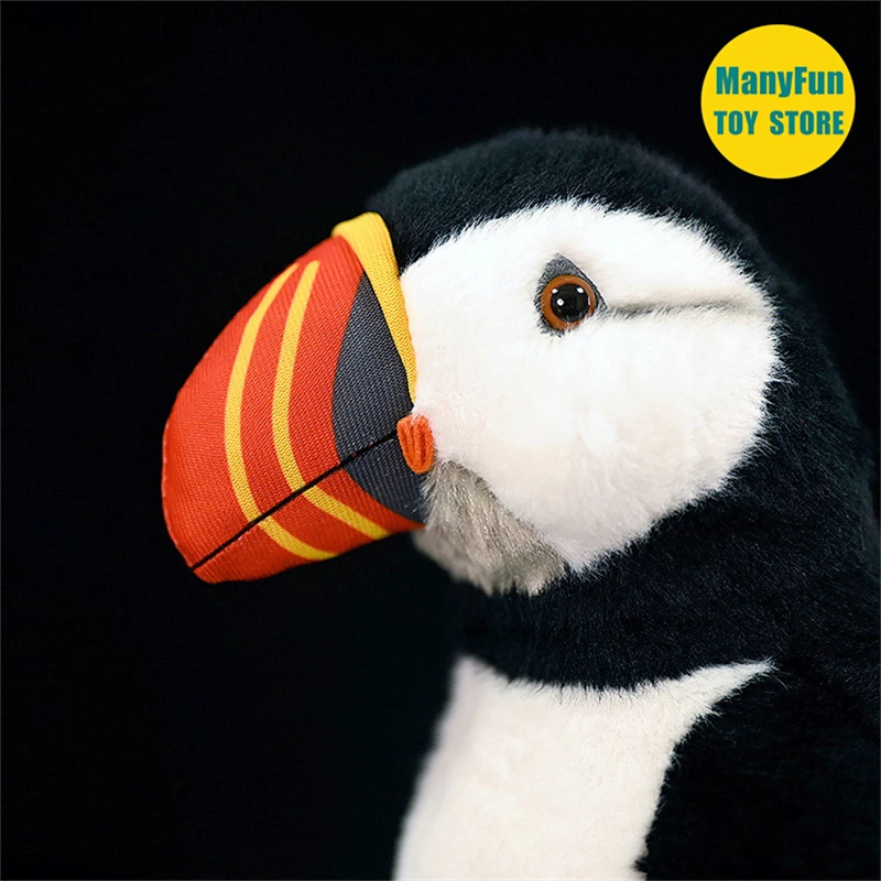 Puffin Plush Toy High Fidelity Loomery Plushie Auk Peluche Lifelike Stuffed Animals Simulation Doll Kawai Toy Gifts 2