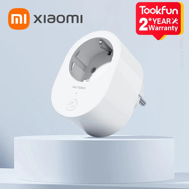 Global Version Xiaomi Mi Smart Plug 2 (Wi-Fi) 3680W Max  Google Assistant Wireless Switch Socket Remote Control EU Power Adapter