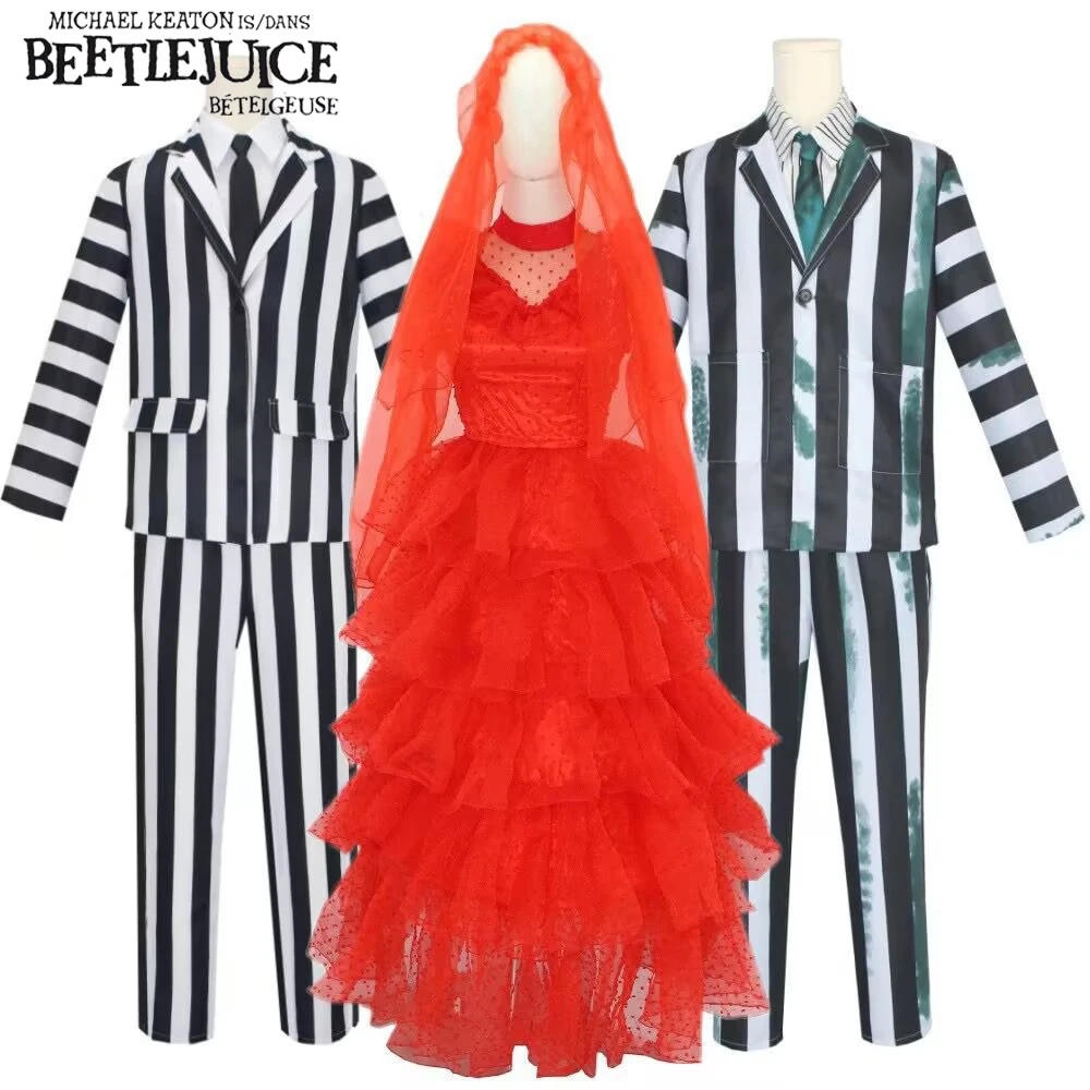 Beetle Juice: Lydia Deetz | Red Cosplay Costume 28 Beetlejuice-Inspired Lydia Deetz Costume for Women