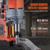 VEVOR 1300W 1400W 2" Electric Drilling Machine Magnetic Drill Press Boring Diameter Power Drill 1-second Release Drill 4