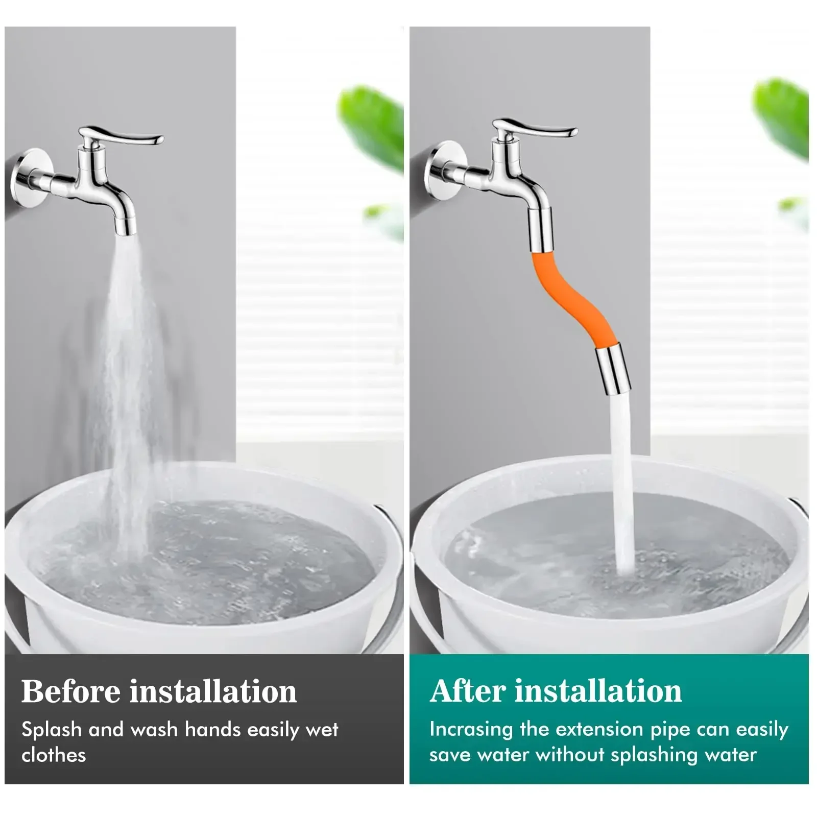 Description Picture 6 of itemUniversal 360 ° Faucet Extender Accessories Kitchen Accessories Bathroom Balcony Bathroom Faucet Extender Kitchen Sink