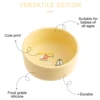 1PCS Baby Silicone Feeding Bowl Cartoon Pattern Baby Dishes Plate BPA Free Food Container Newborn Training Weaning Tableware 5