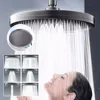 New 6 Modes Rainfall Shower Head Bathroom High Pressure Top Rain Showerheads 360° Rotation Top Spray Shower Faucet Accessories 2