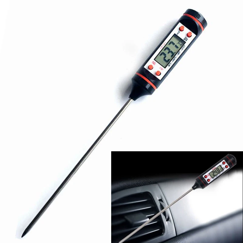 Air Conditioning Thermometer Car Air Condition Outlet Needle Type LCD Digital Gauge Range minus 50 to zero above 300 degrees