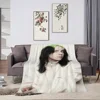 Singer B-Billie E-Eilish skicomfort warm Soft Baby blanket suitable Home Kids Lunch Blanket for Home Office Daily Use Cover 3