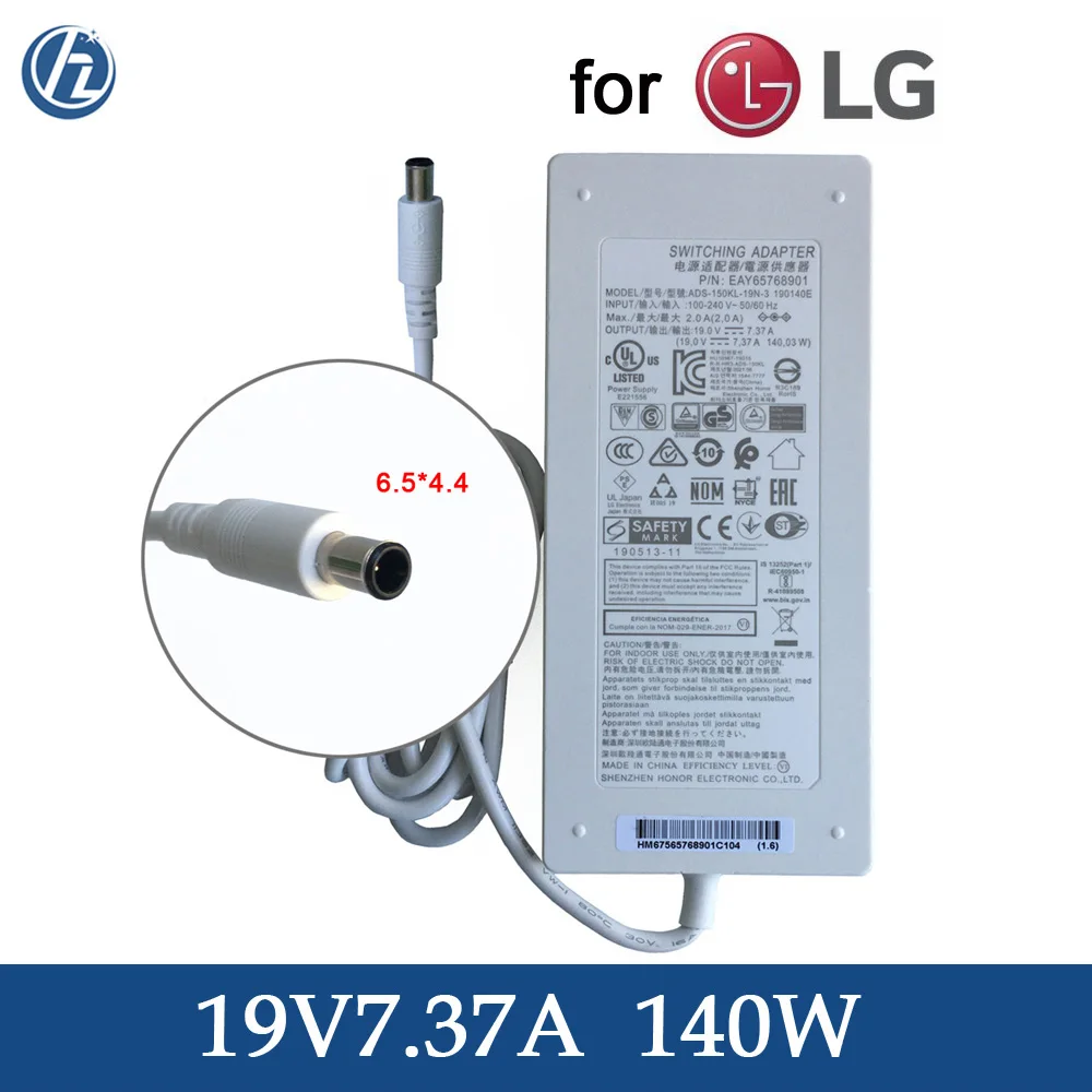 Genuine 19v 7.37a 140w Ac Adapter A16140p1a For Lg 27bl85uw Ips Led