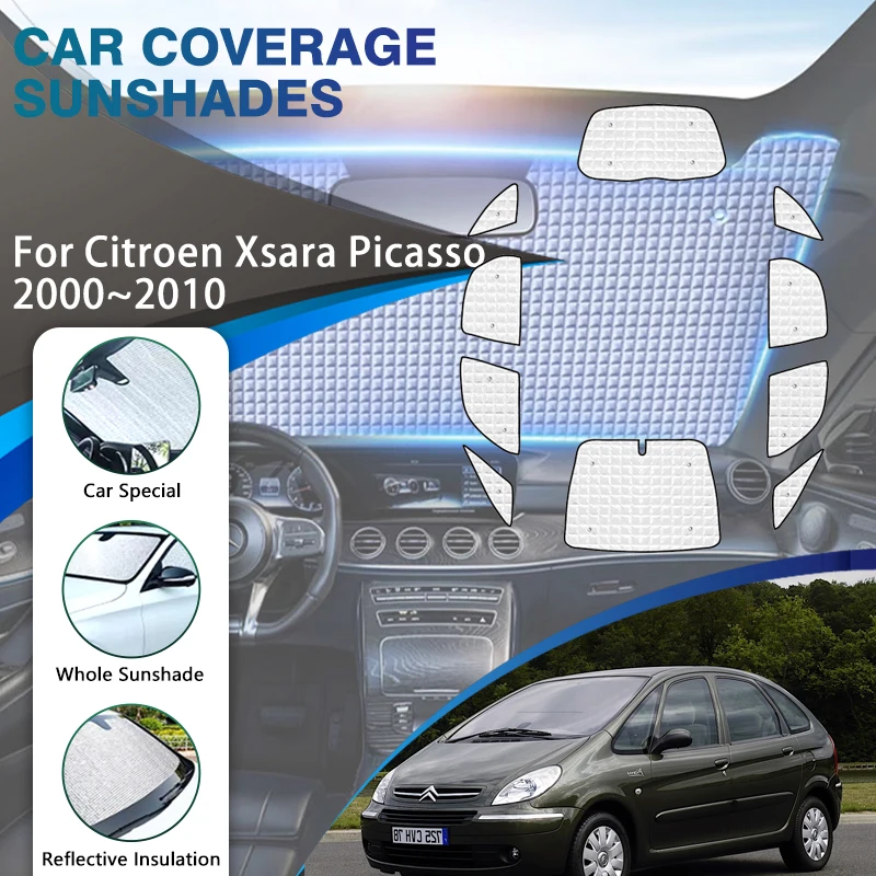 

Car Coverage Sunshades For Citroen Xsara Picasso 2000~2010 Sun Protection Covers Visor Windshields Side Windows Car Accessories