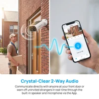 ARCCTV 2K WiFi caméra solaire couleur Vision nocturne conversation bidirectionnelle FHD caméra de Surveillance extérieure sans fil IP66 étanche sirène alarme 4