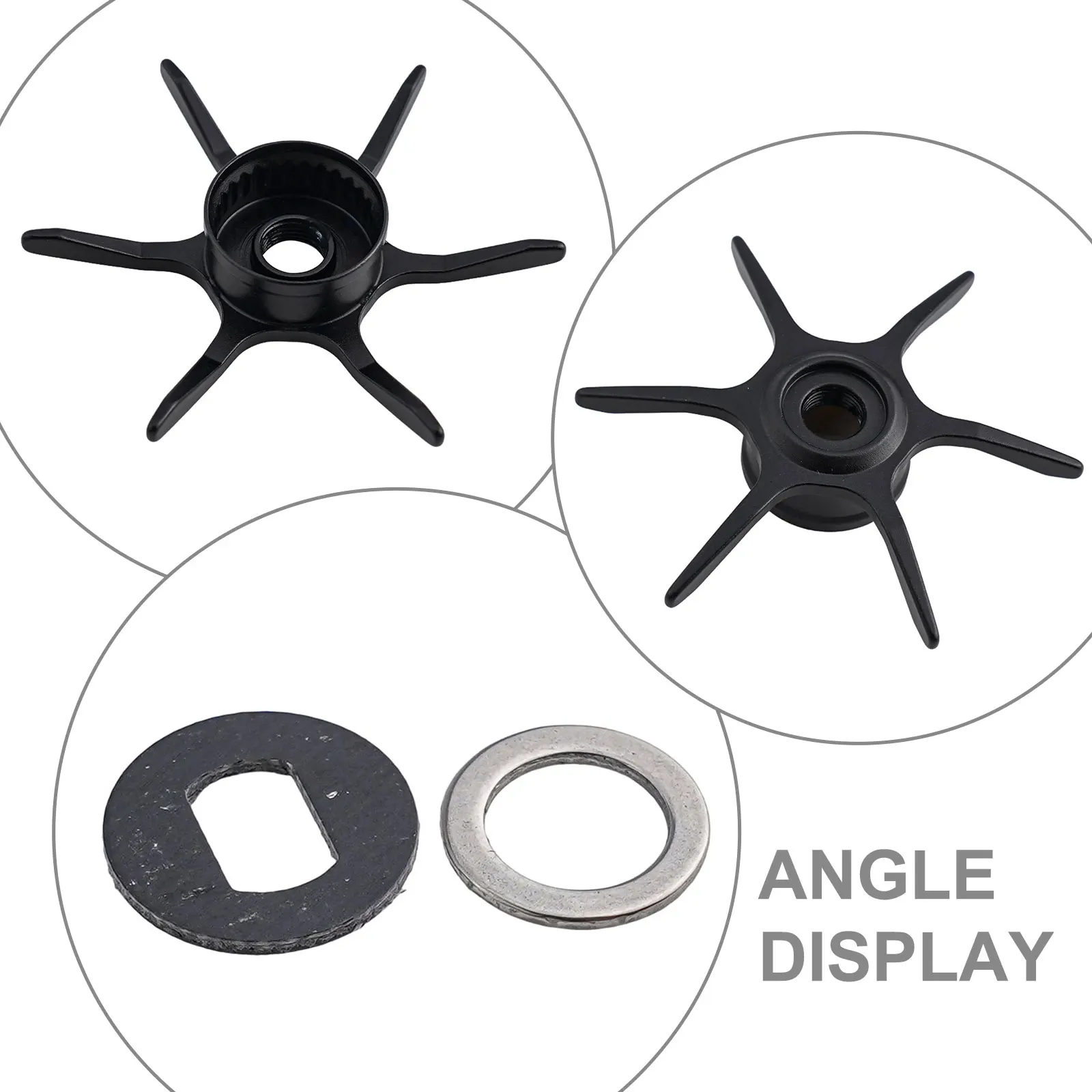 Modifizierte Aluminium-Sternbremse für Abu Max Serie B3B4P3P4P5 Wassertropfenrad Sechs-Stern-Bremse Angelrollen-Zubehör – Detail 4