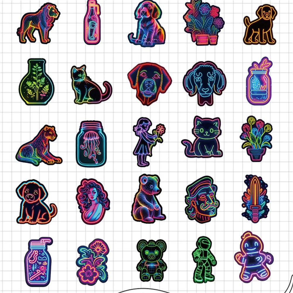 Рисунок 5 - новые неоновые наклейки творческие