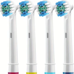 Premium Replacement Toothbrush Heads for Electric Toothbrushes (White - 4 Pcs)
