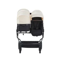 Nouvelle poussette double pour bébés, poussette double portable côte à côte, pliable, poussette haute pour bébé, poussettes doubles 3 en 1 6