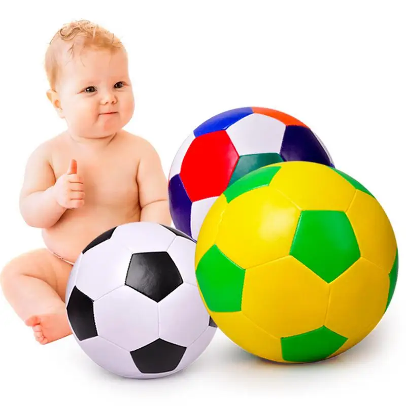 

Soft Soccer Ball Little Soccer Balls For Kids Stuffed Soccerball Wear Resistant Soft Football Toy For Birthday Children's Day