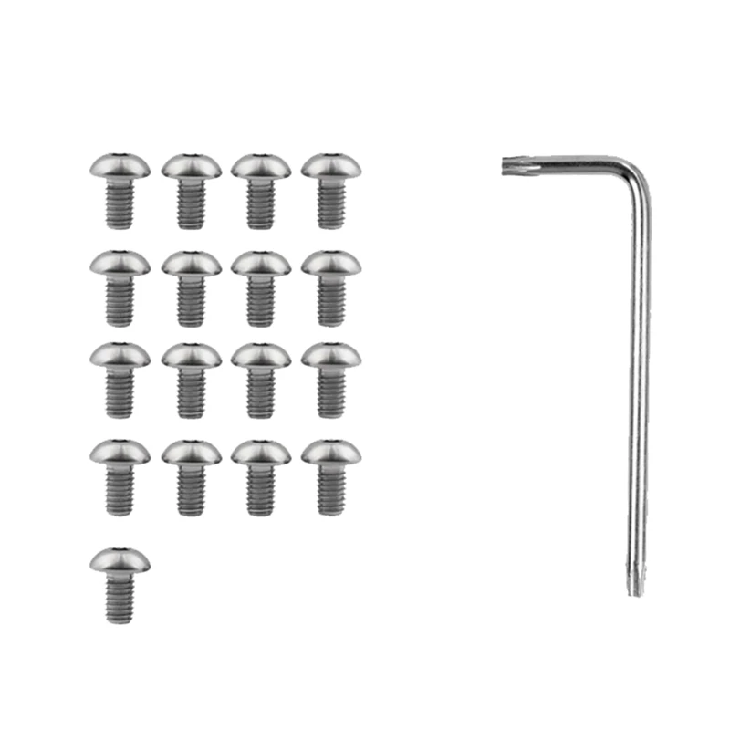 Novel 17PCS Bottom Battery Cover Screws Stainless Steel Metal Screws